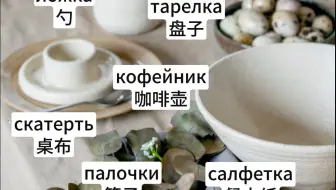把自己当成俄罗斯人记俄语单词｜餐具篇