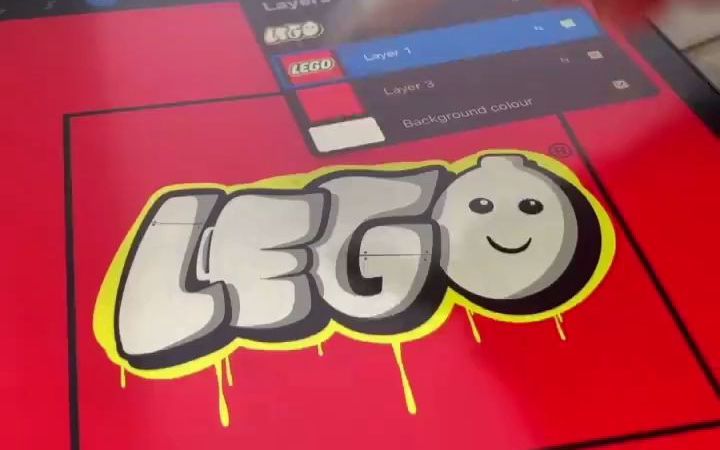 【涂鸦】 LEGO的涂鸦logo设计哔哩哔哩bilibili