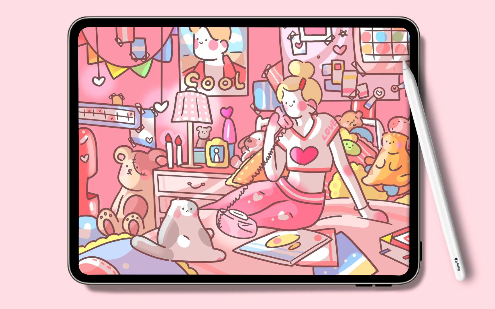 活动  【ipad手绘】少女心梦幻房间,是我小时候向往的公主房了