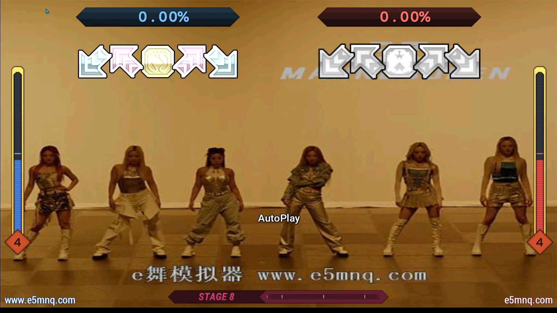 【e舞成名】ez-jvcki wai 花式疯狂4星 跳舞机脚谱 带节奏音 去掉变速