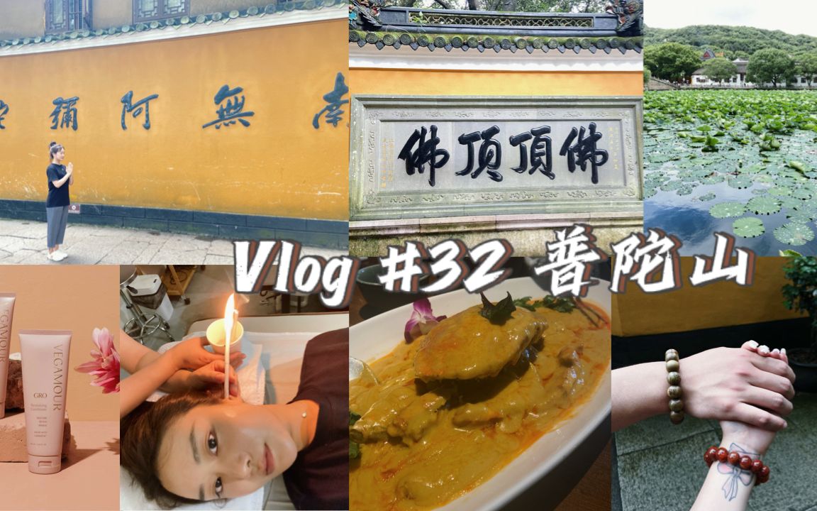 【Vlog #32】普陀山礼佛记 | 舟山海鲜𐟦 | 各色美食 | 洗护产品推荐哔哩哔哩bilibili