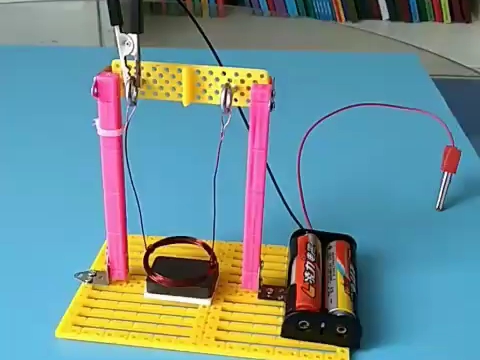 科学实验diy电磁秋千科技制作物理实验教具stem课堂儿童趣味 教材