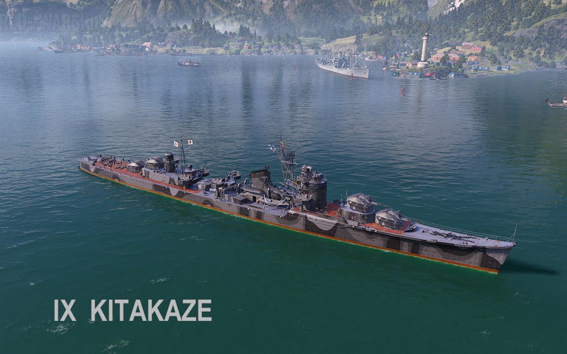 [战舰世界]kitakaze ix级 北风 日驱逐舰(开局后只剩1炮血量,是如何