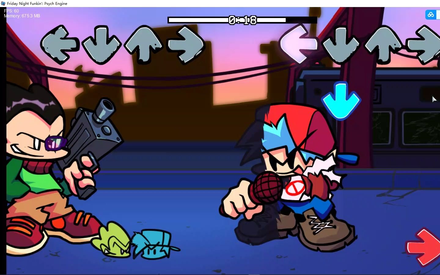 [fnf]大劣自设的测试 funkcity_pico vs. bf(pico贴图自制)