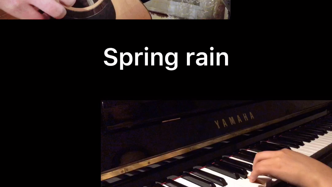 [图]Spring Rain 韩剧/春夜ost 前奏 钢琴吉他合奏