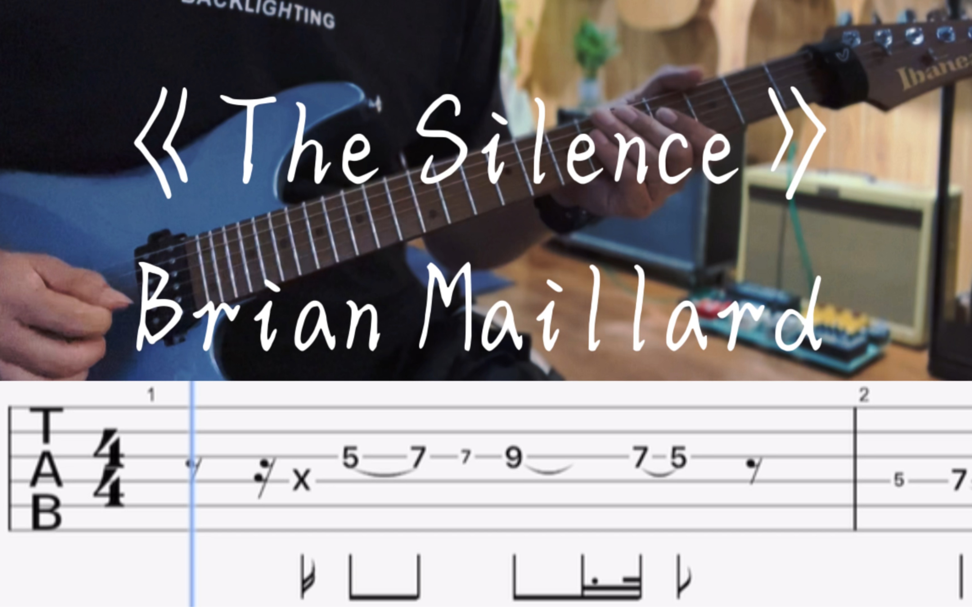 [图]《The Silence》超好听的吉他solo【吉他谱】—焦作吉他