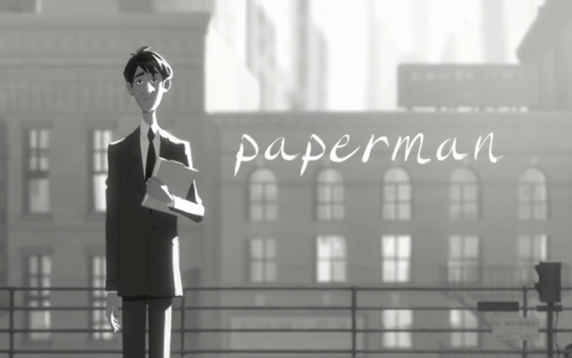 纸人《paperman》(1080p)奥斯卡最佳动漫短片哔哩哔哩bilibili