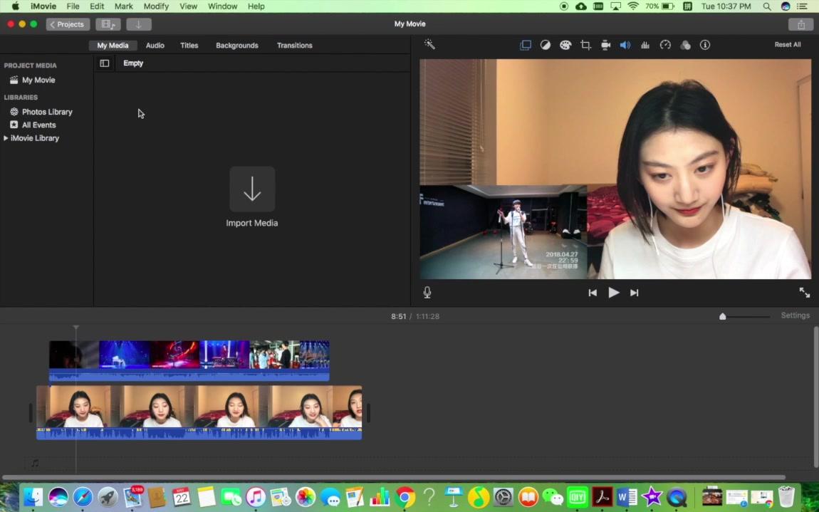 【reaction】反应视频制作教程 || iMovie || 吃鲸短视频哔哩哔哩bilibili