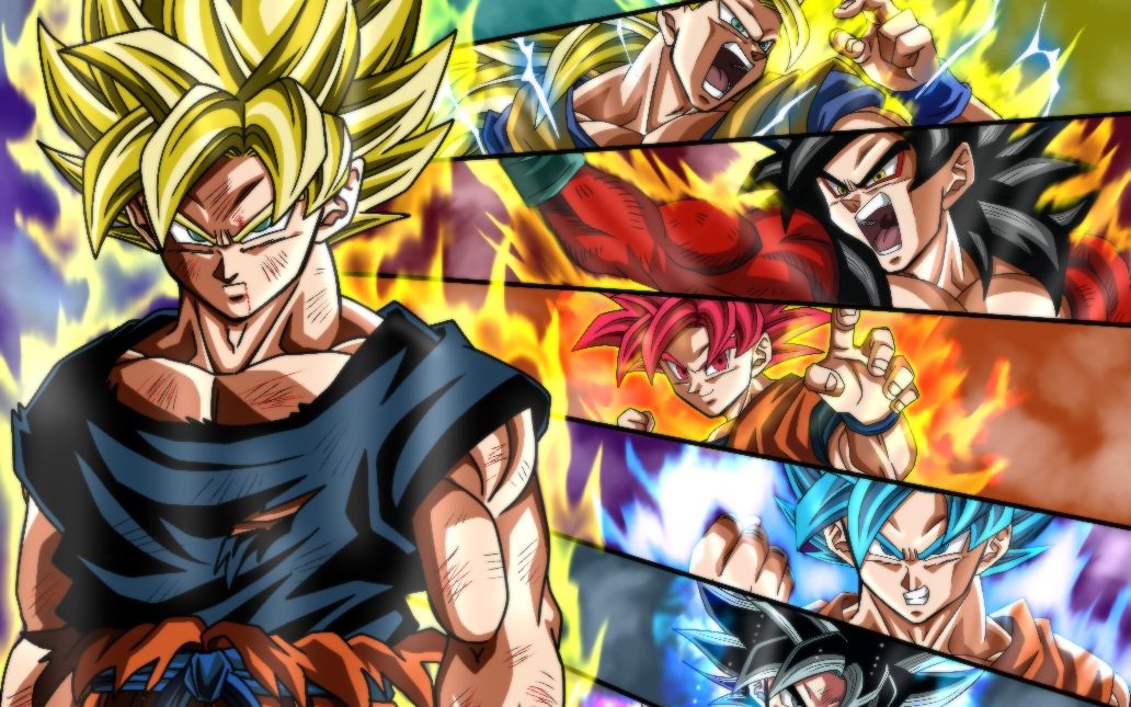 mugen超蓝悟空vs超四悟空