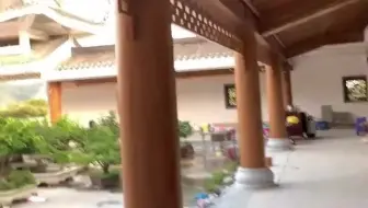木结构民居-中式四合院仿木纹漆施工-这效果爆赞