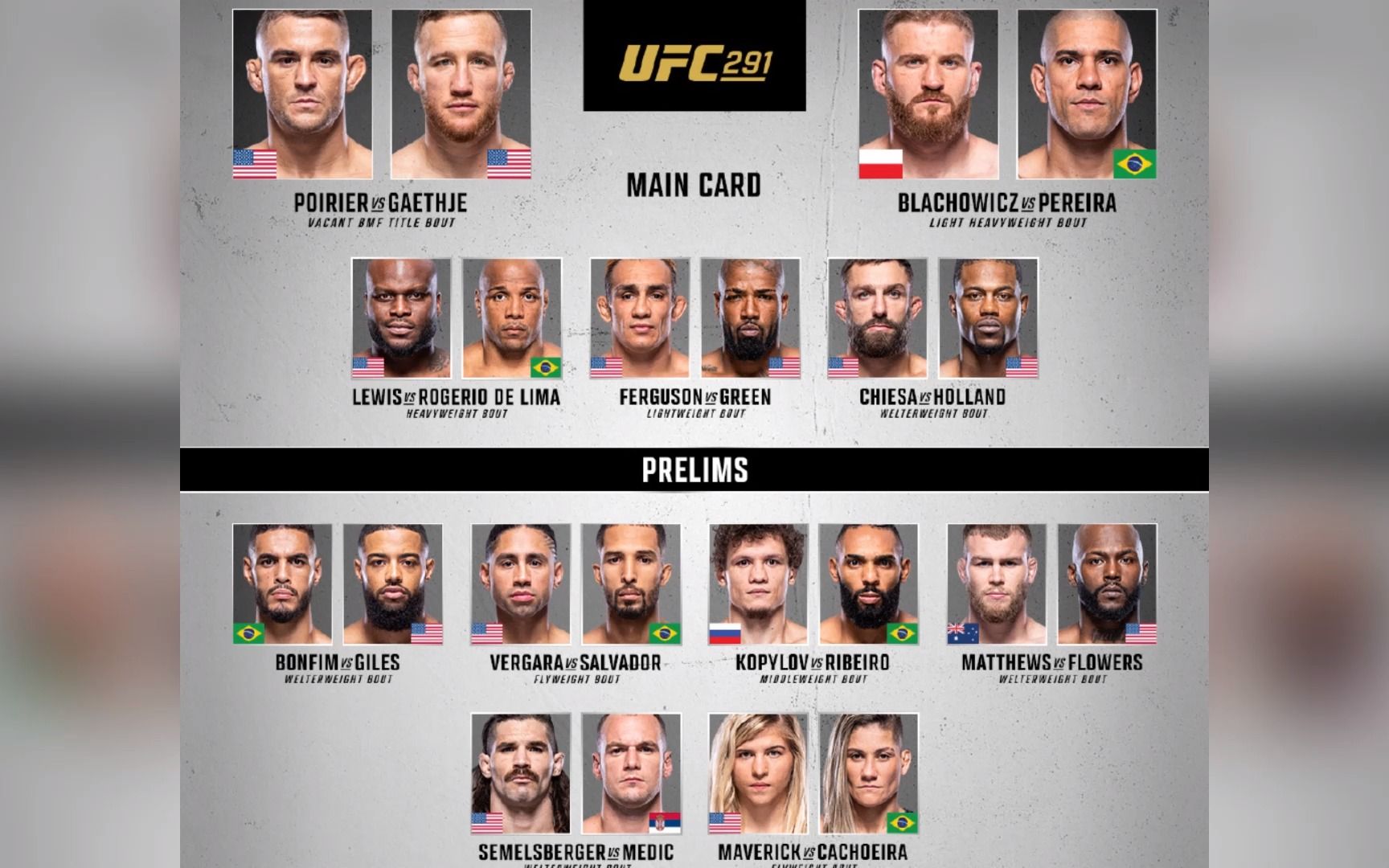 ufc291官方直播:钻石vs盖奇2番战全程高清在线视频完整版