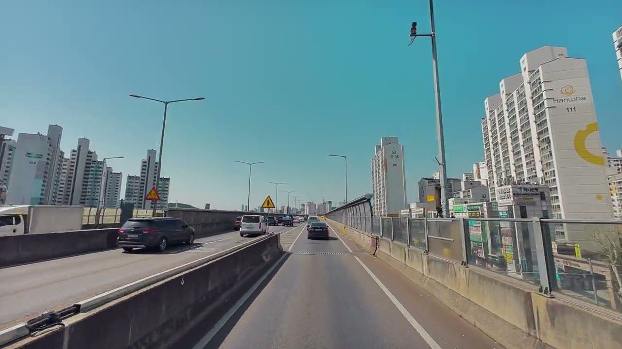 【4k】從韓國首爾蘆原區中溪洞開車到京畿道光明市下安洞(2024.3.18)