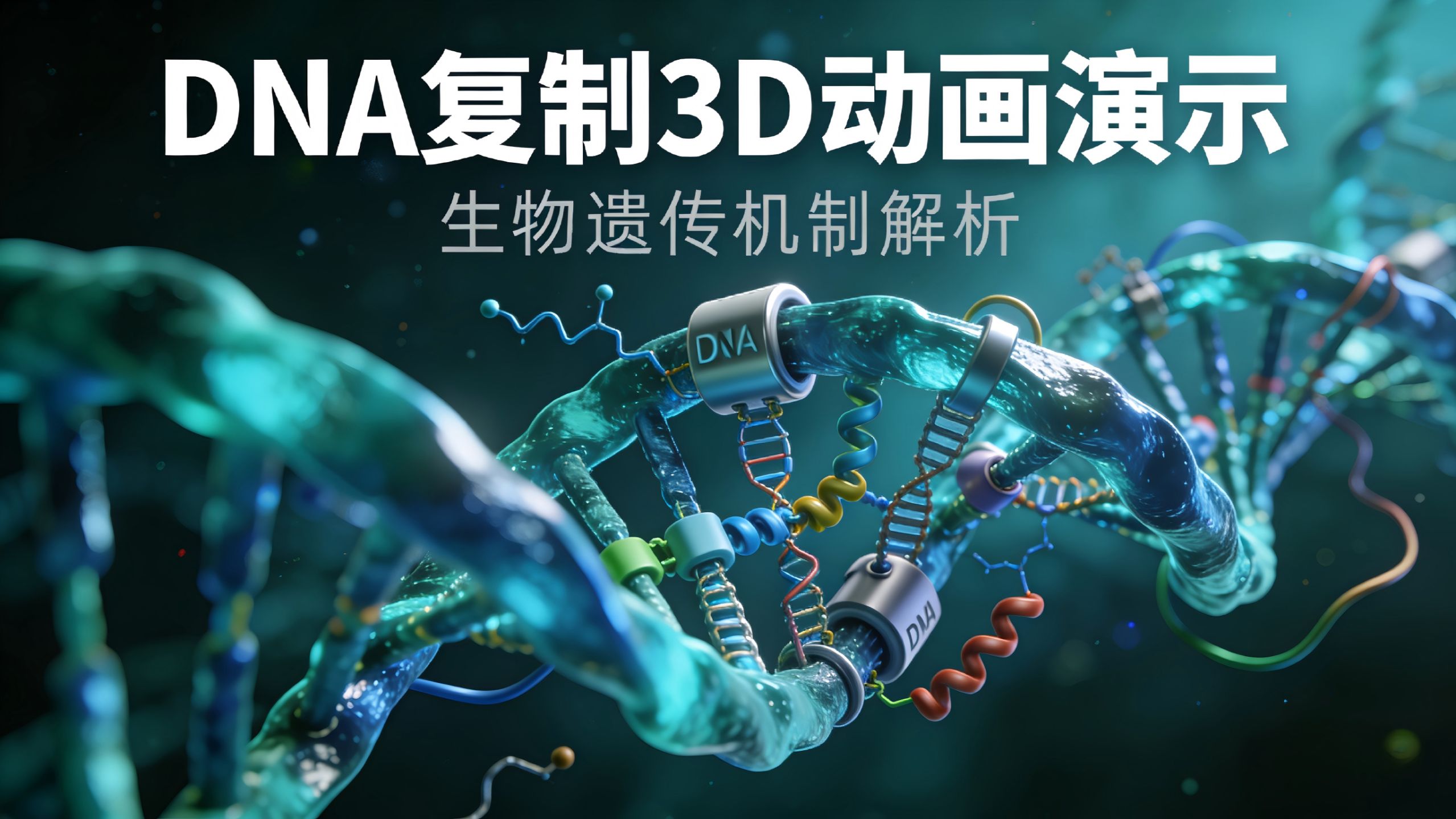 DNA复制3D动画演示