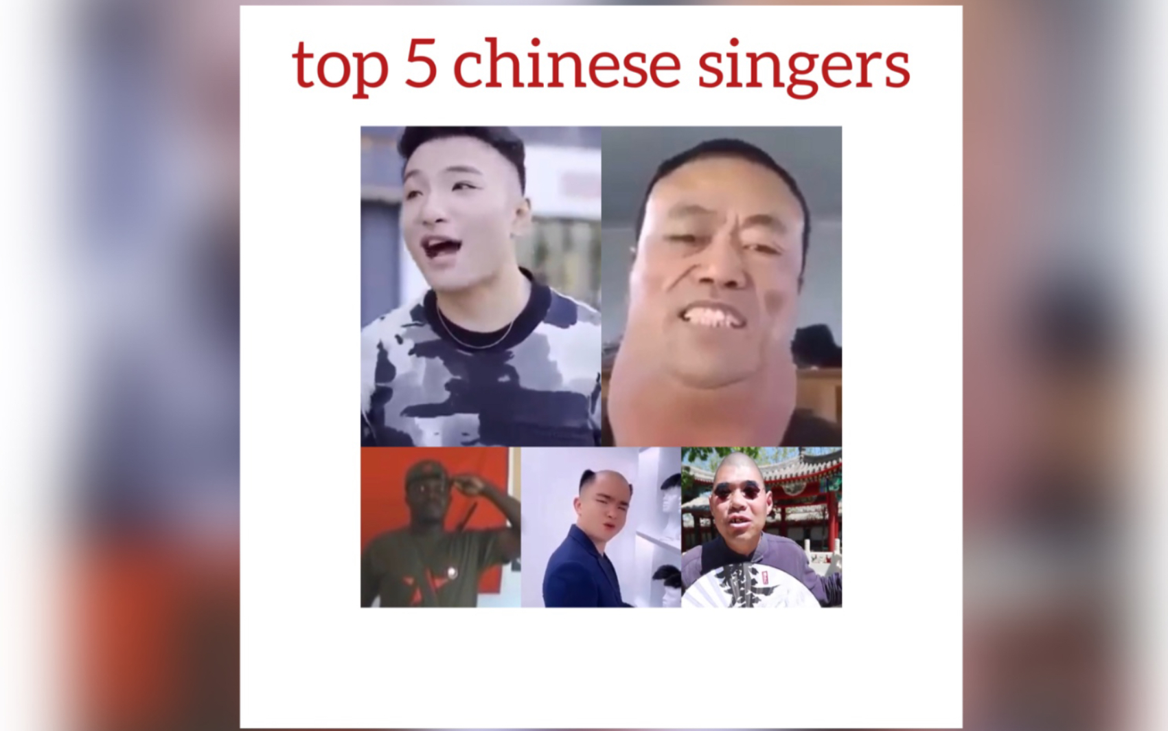 top 5 chinese singers哔哩哔哩bilibili