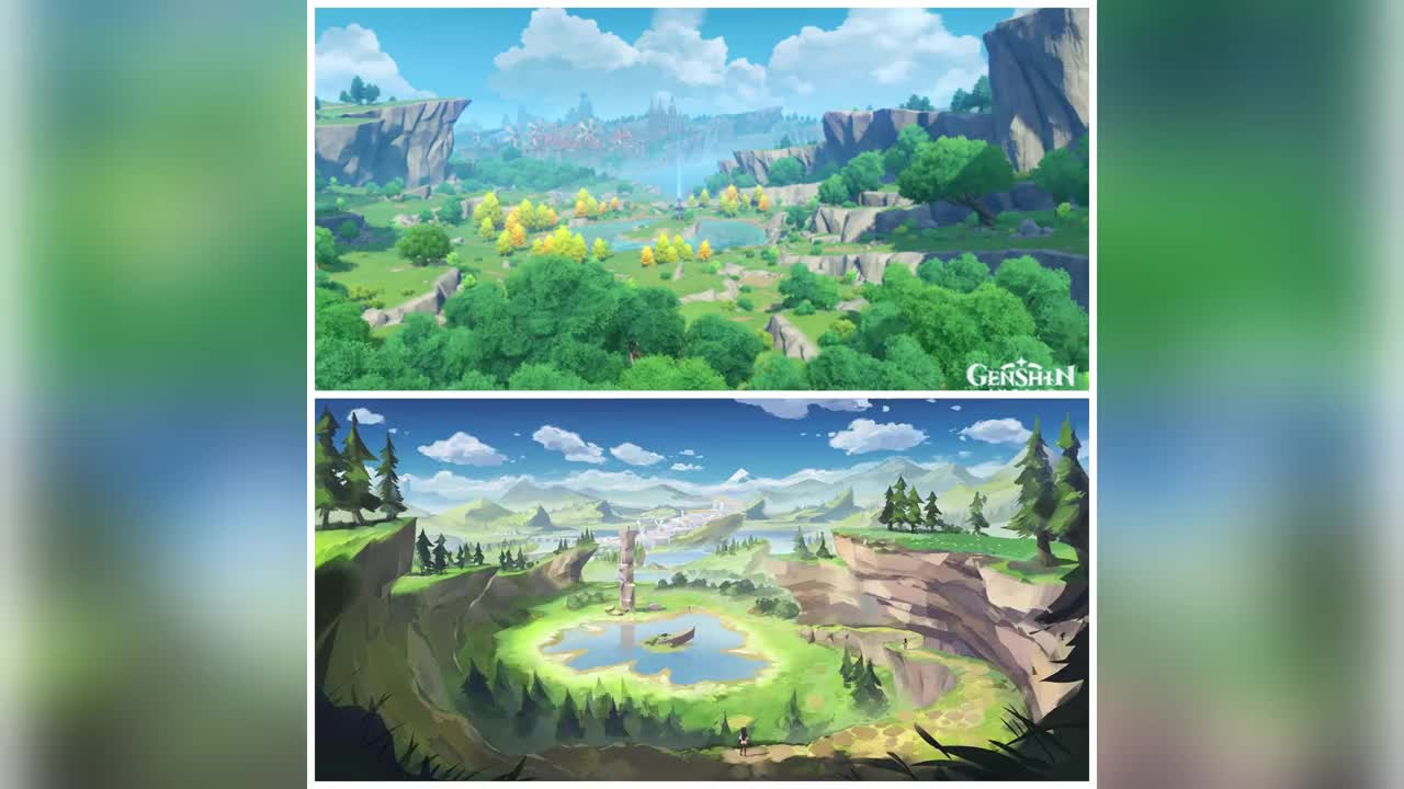 【原神】原神整活:原神早期的概念图对比,雷神没出之前被吐槽村姑