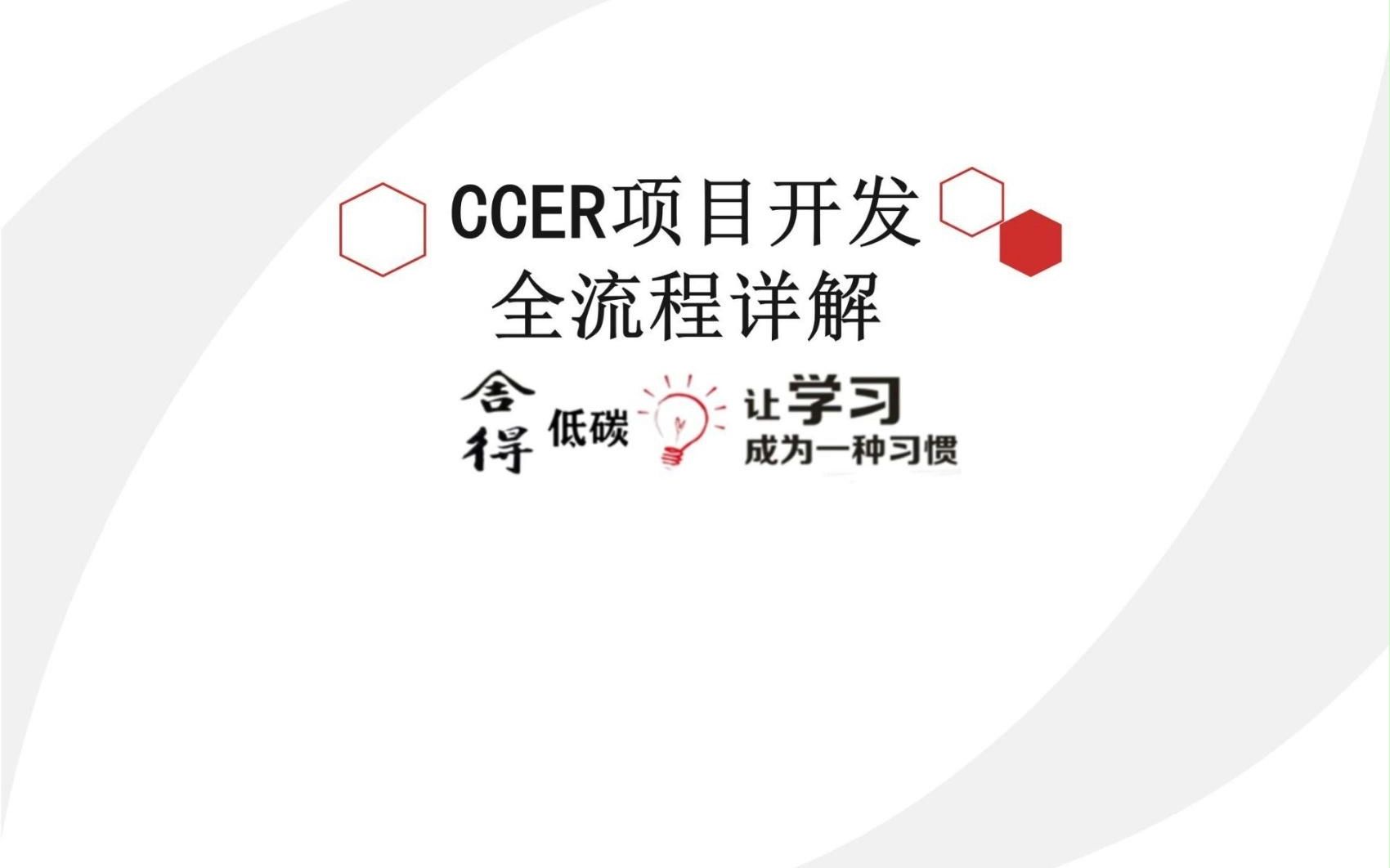 CCER项目开发全流程详解哔哩哔哩bilibili