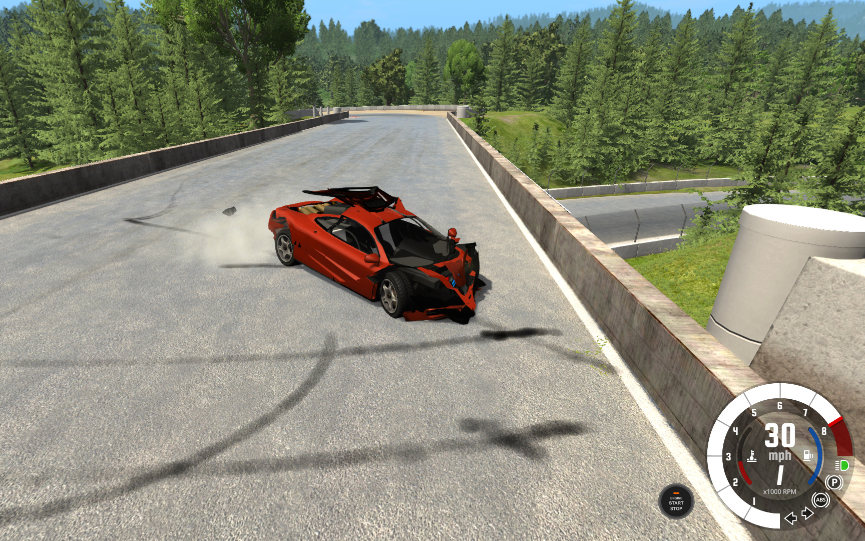 beamng车祸模拟器把价格不菲的迈凯轮f1跑车开上赛道