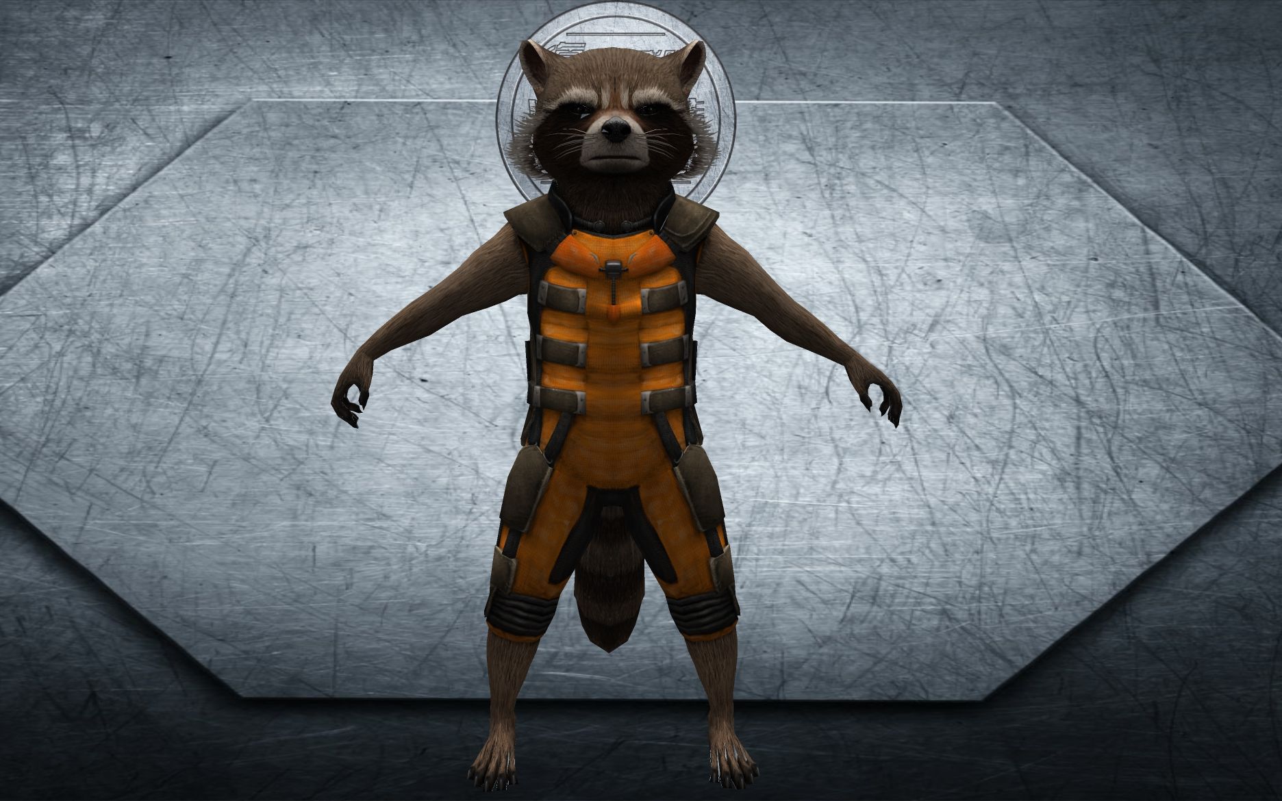 《复仇者联盟》3d英雄人物火箭浣熊设计