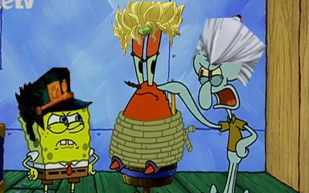 用jojo的方式打开海绵宝宝_哔哩哔哩 (゜-゜)つロ 干杯~-bilibili