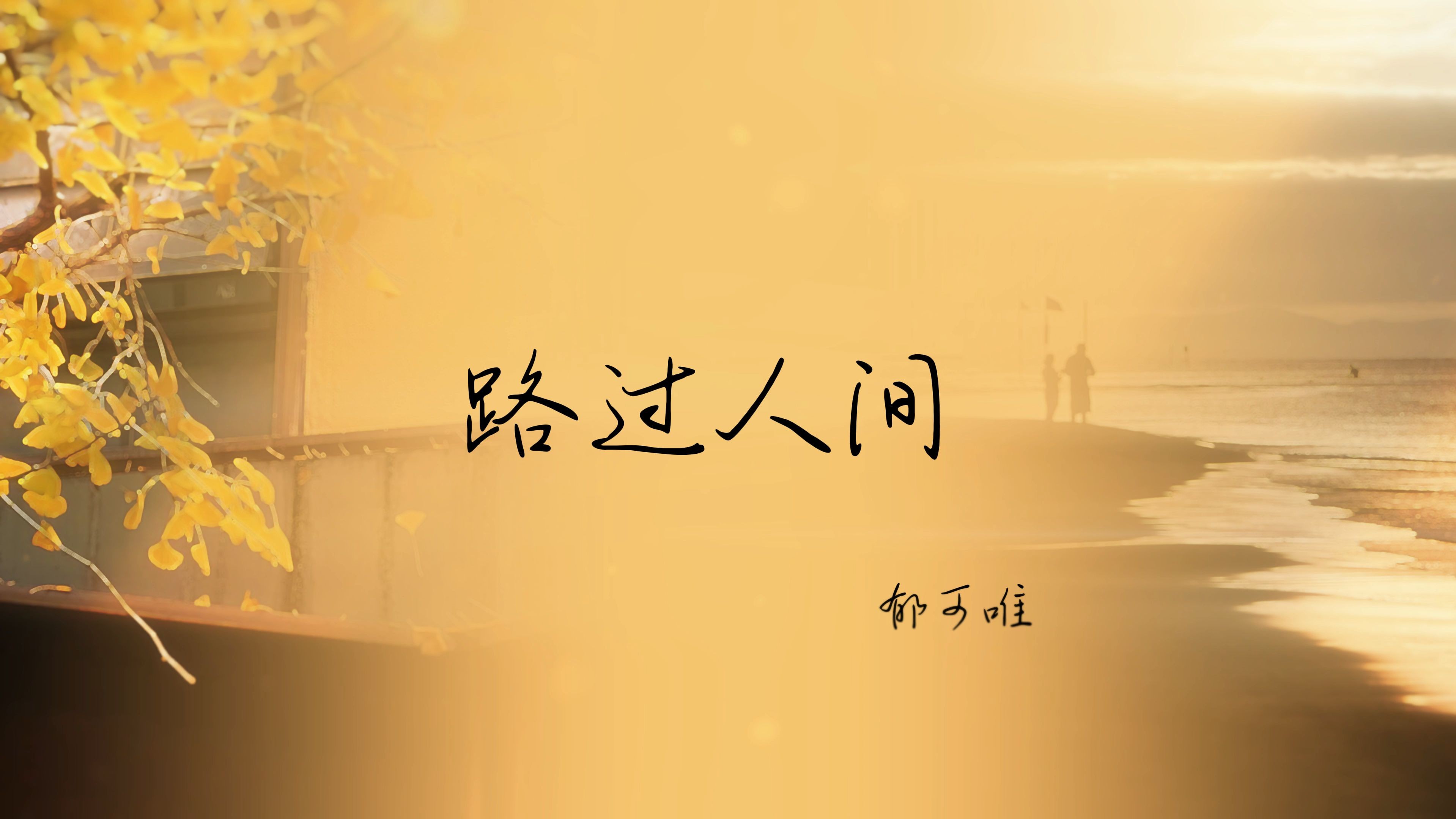 "上帝把我扔在人间 遇到你 灯火通明"《路过人间》