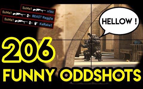 CSGO  'HELLOW'  BEST ODDSHOTS #206 (+GIVEAWAY)哔哩哔哩bilibili