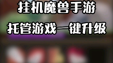 鸟人助手辅助挂机魔兽手游,托管游戏一键升级哔哩哔哩bilibili魔兽