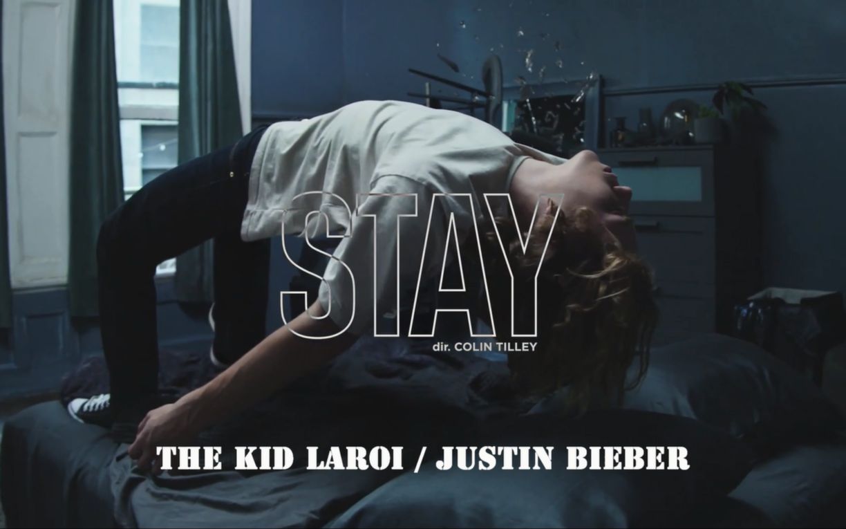 justinbieber/The Kid LAROI新单《STAY》官方MV,中英MV双字幕,完整版.哔哩哔哩bilibili