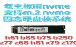 Download Video: h61\b85\b75\z170\b150\z77\z68\x79/p8b85-v\h81\z9pa-d8老主板刷nvme bios上m.2 nvme固态硬盘