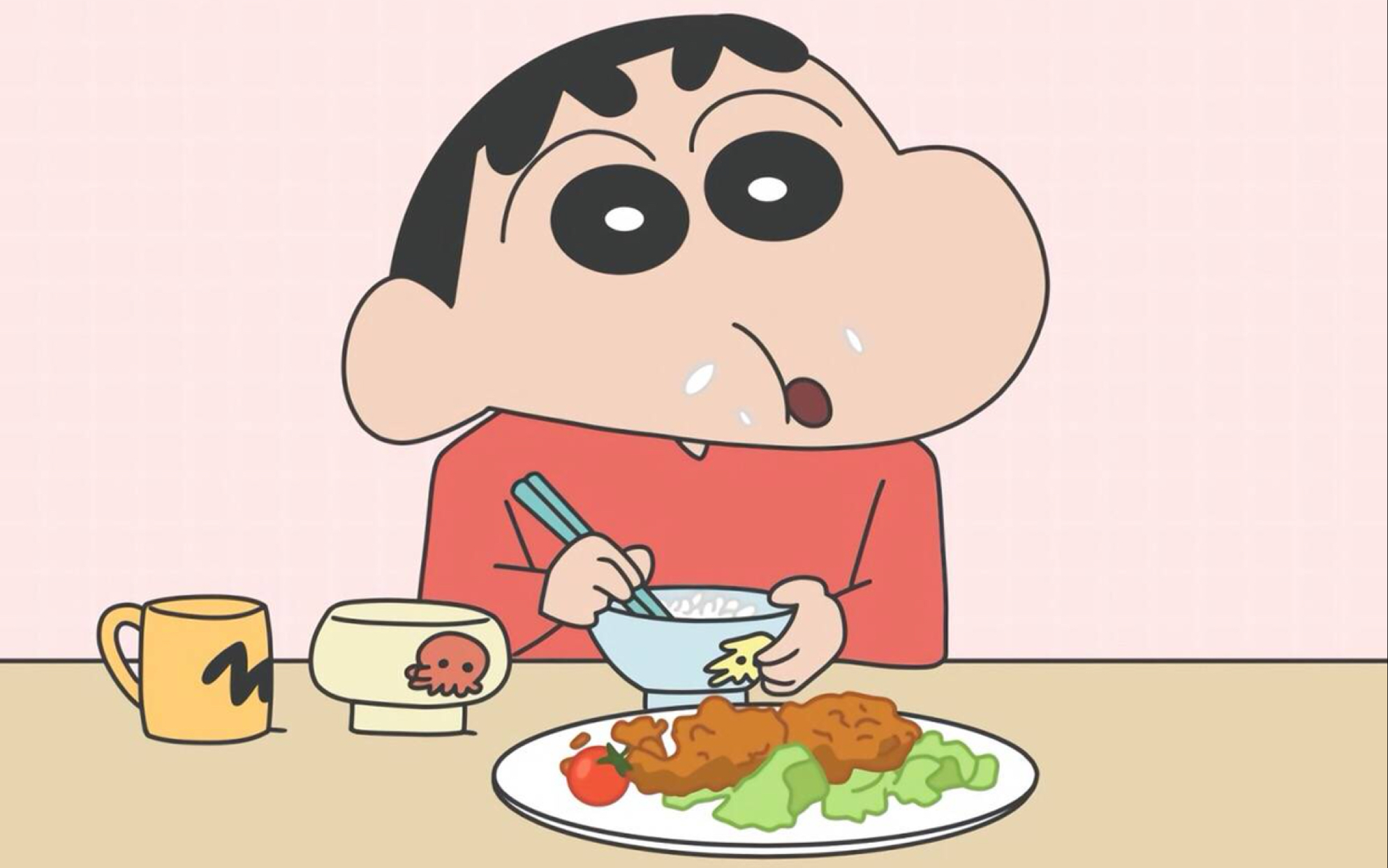 蜡笔小新中的美食篇 第一季第2话 与豆子间的战争