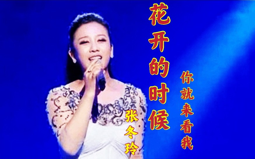 [图]张冬玲和阿宝合唱的歌曲《花开的时候你就来看我》