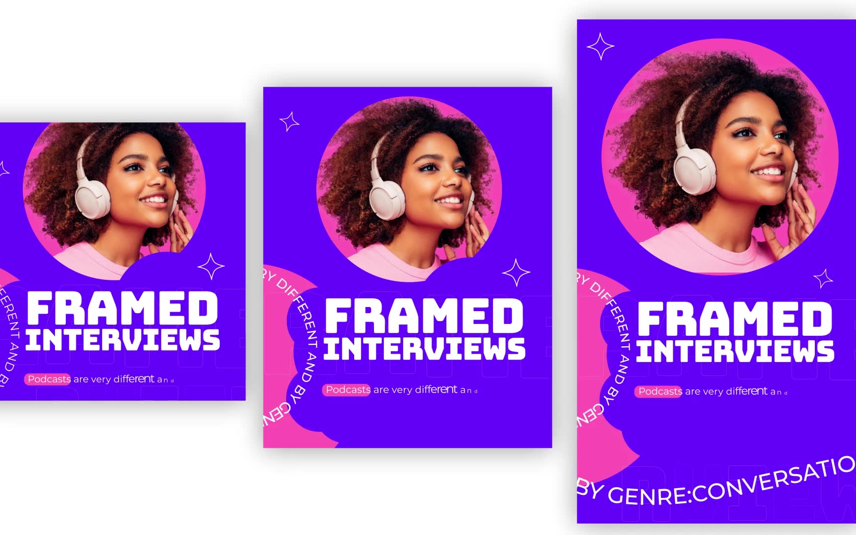 blog vlog 播客简介小节目预告片 特邀嘉宾介绍 人物逐个介绍视频