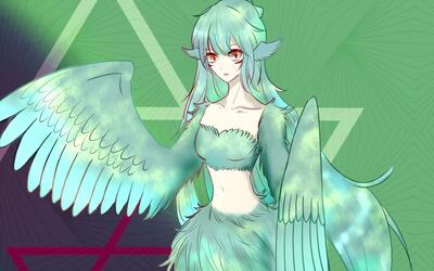 【板绘】瞎糊一只鸟妖小姐姐?