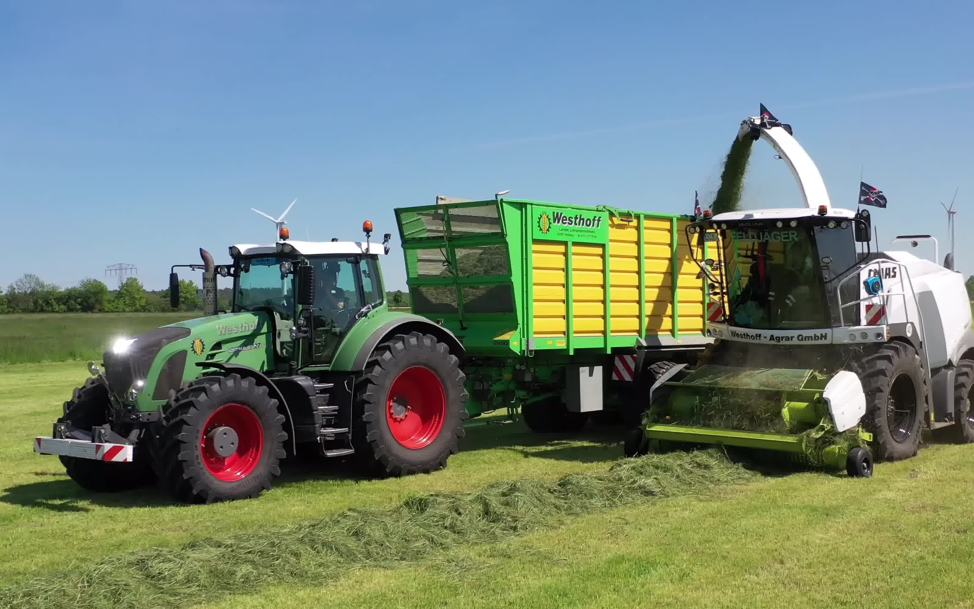 4k芬特约翰迪尔拖拉机作业