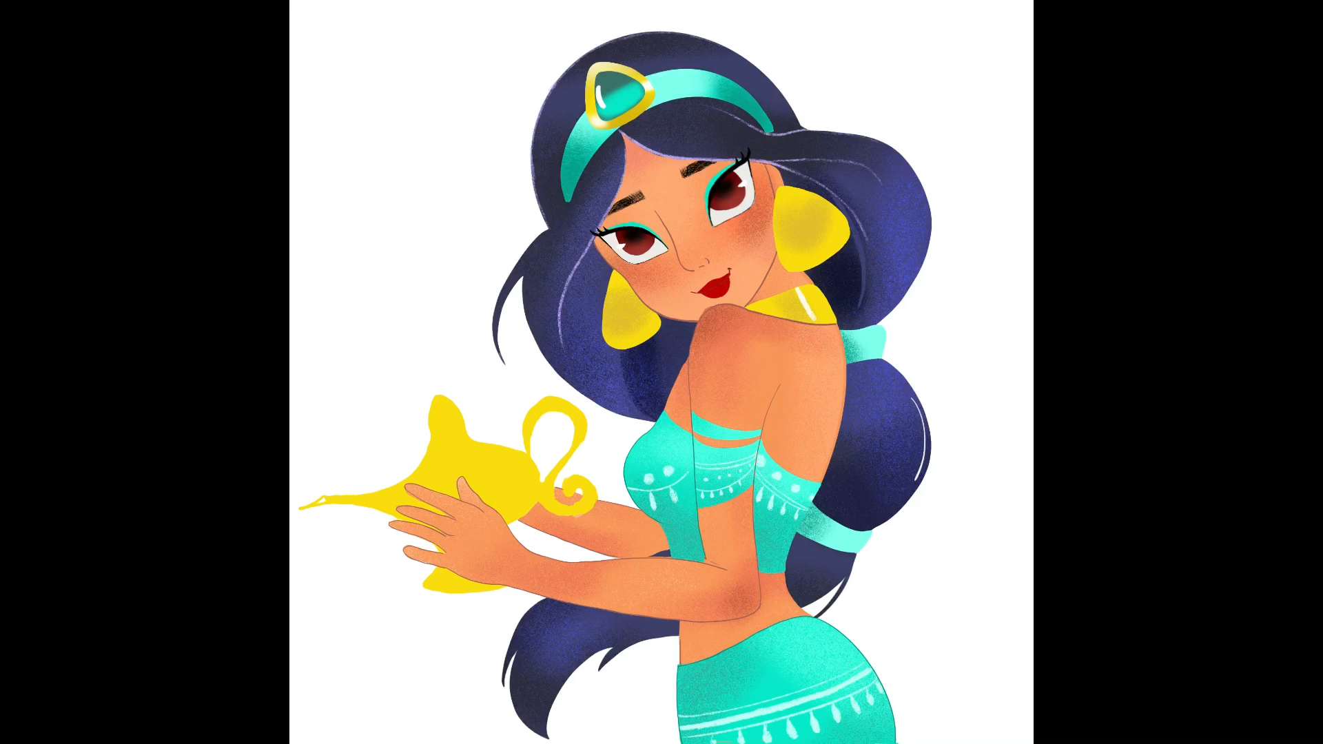 procreat画一个茉莉公主阿拉丁看完每天循环speechless