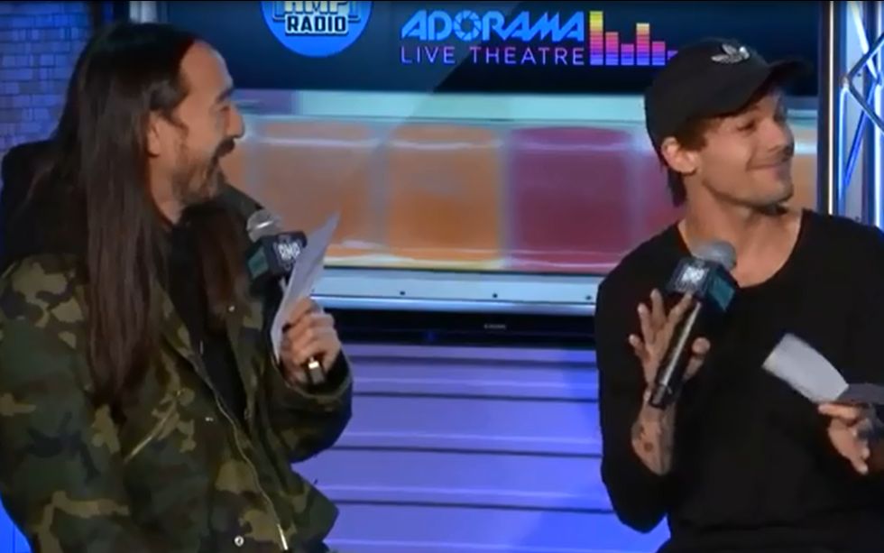 [图]Steve Aoki & Louis Tomlinson Interview Each Other (With Accent) - Youbube