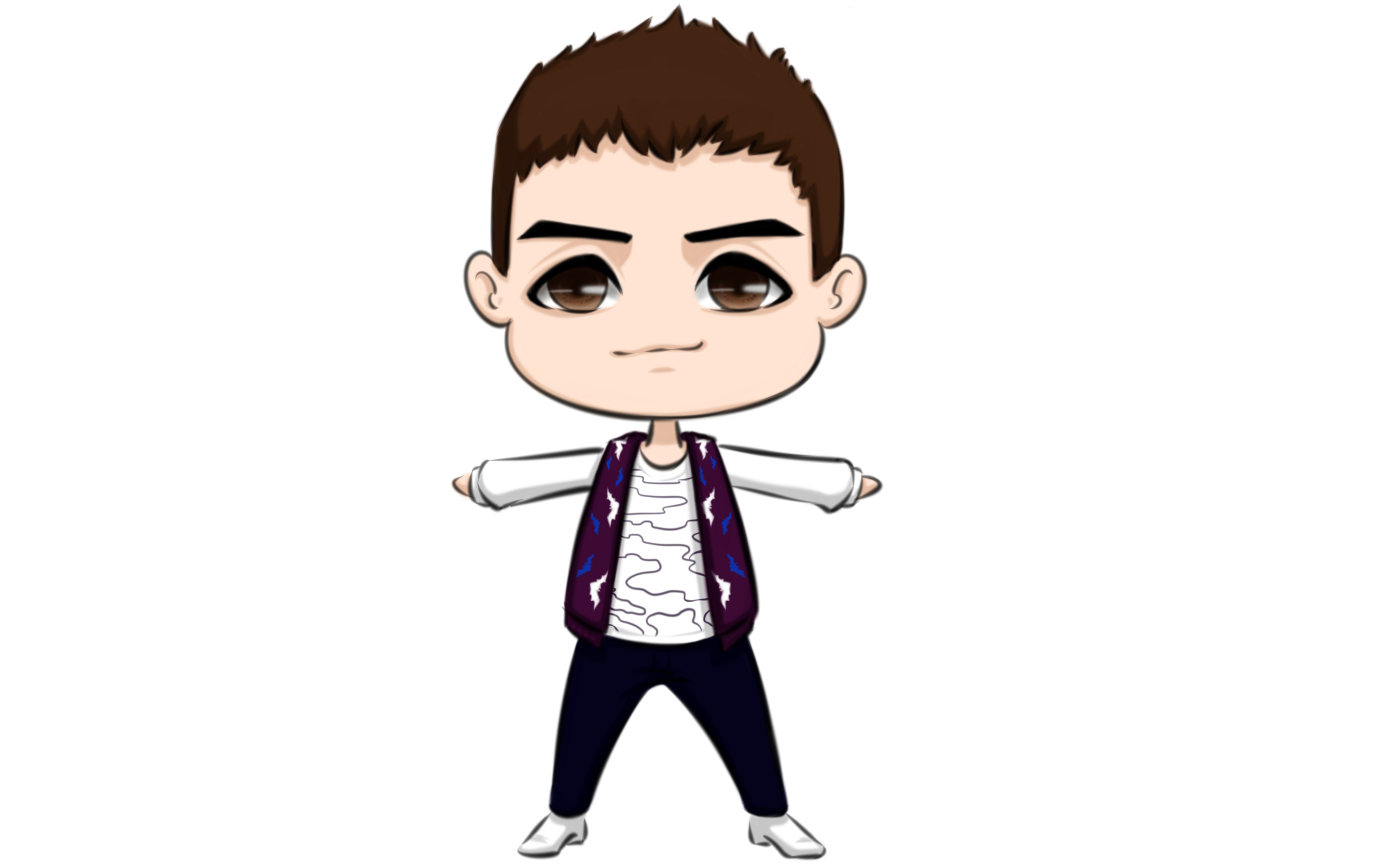 【板绘】q版人物头像定制1【sai】