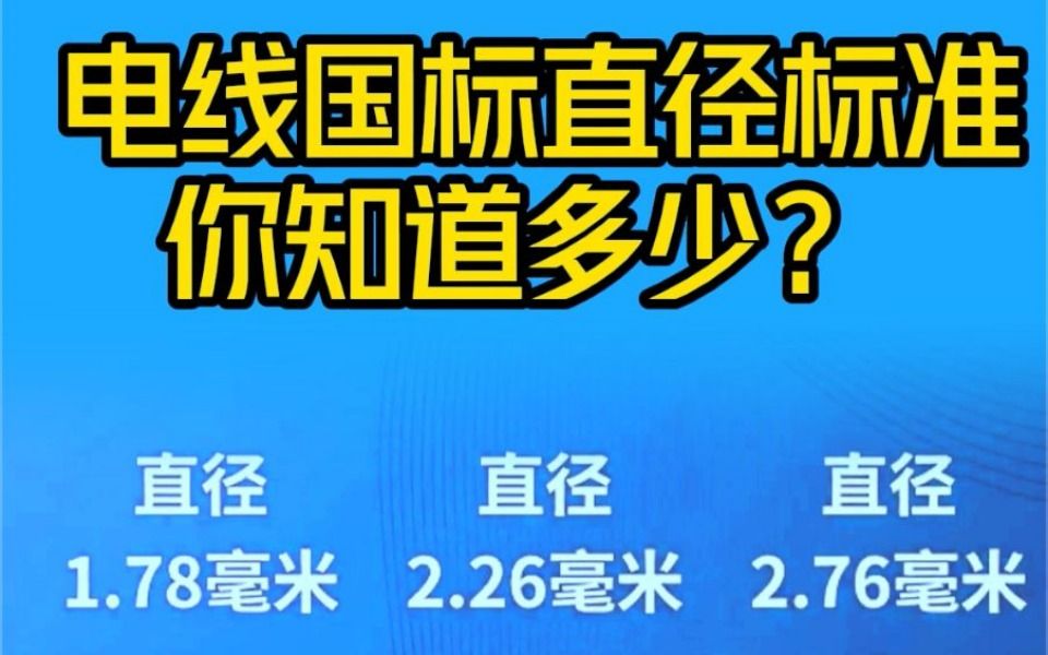 电线国标直径标准你知道多少?一个视频教你看会铜线是否达标!哔哩哔哩bilibili