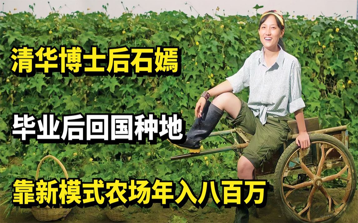 清华博士后石嫣:毕业后回国种地,靠新模式农场年入八百万!哔哩哔哩bilibili