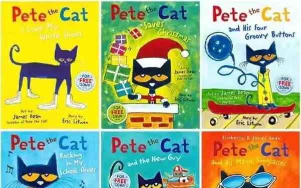 [图]【风靡全球英文绘本】皮特猫Pete the Cat 42集视频+绘本pdf+音频 英文有声书