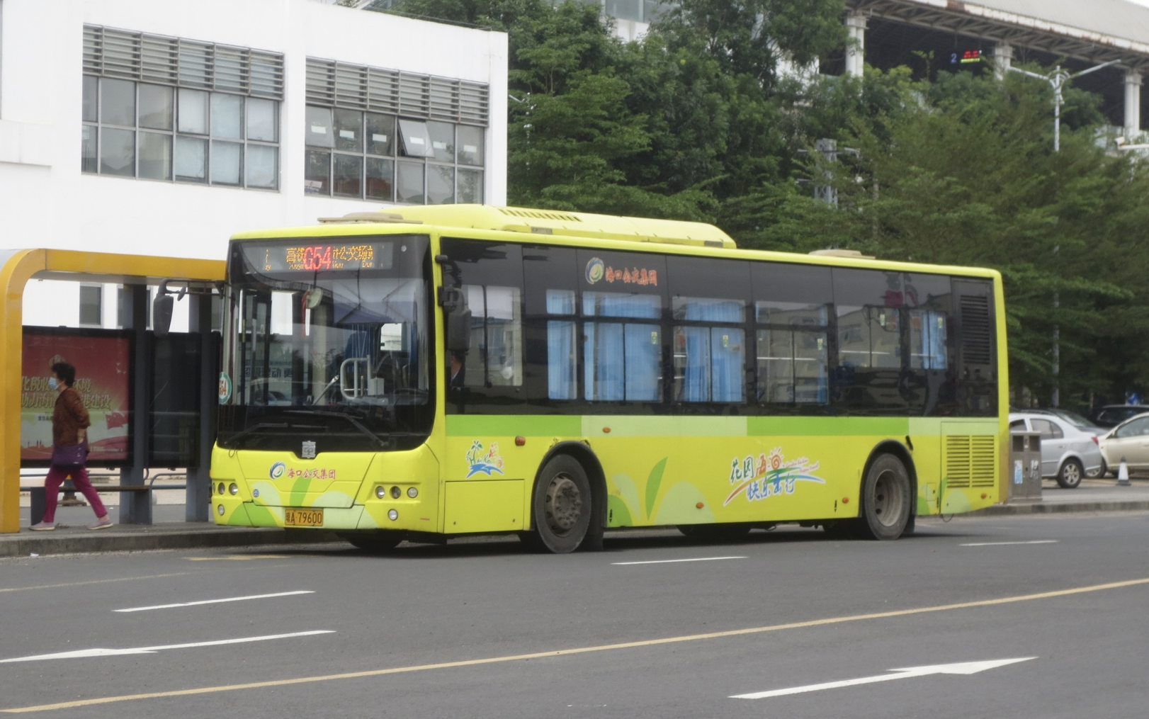 海口公交g54路 中车电动teg6106bev20