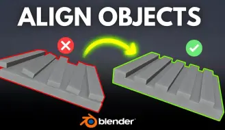 Скачать видео: blender中快速对齐技巧