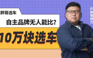 Download Video: 《胖哥选车》10万块选车 自主品牌无人能比？