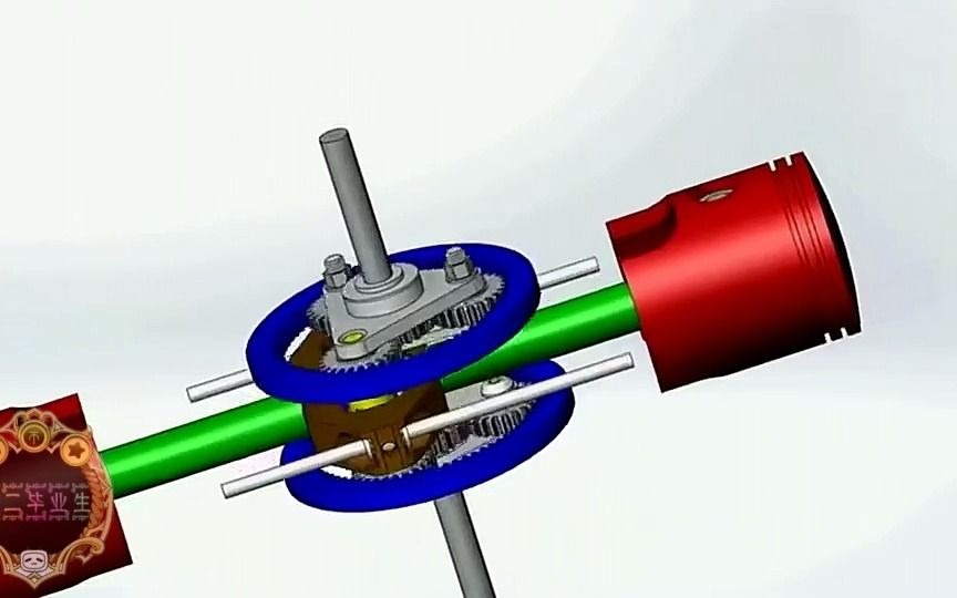 无曲轴的发动机是如何工作的?这个3d动画演示给你看