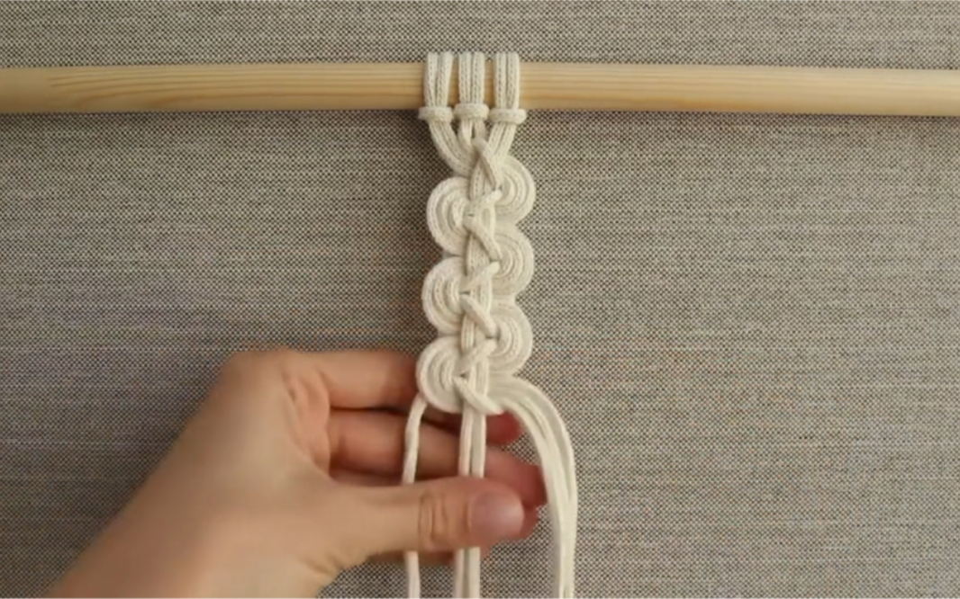 分享外网编织绳结 棉绳编织 macrame编织 编织基础结