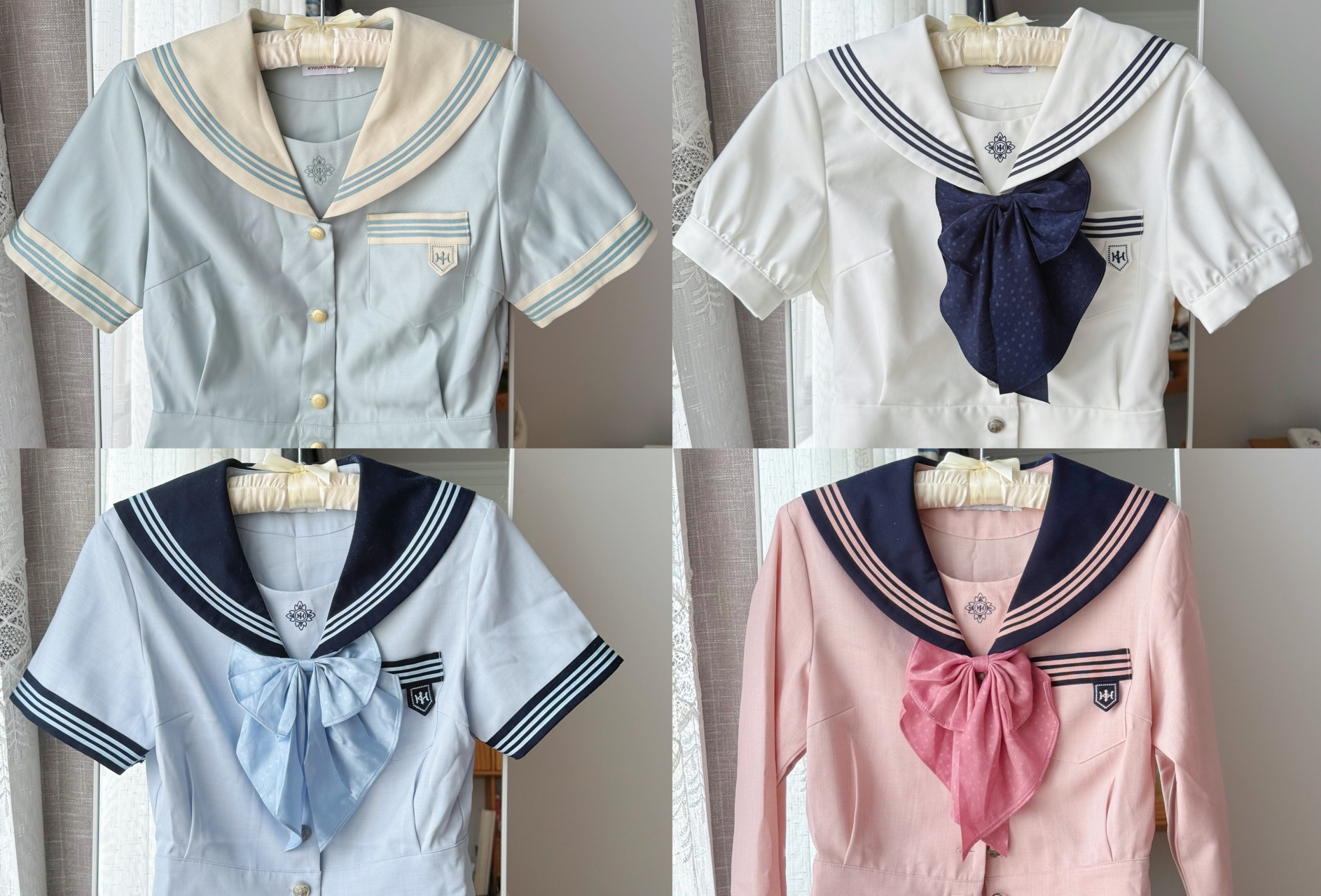 jk分享 |四色抚蝶女子上身测评