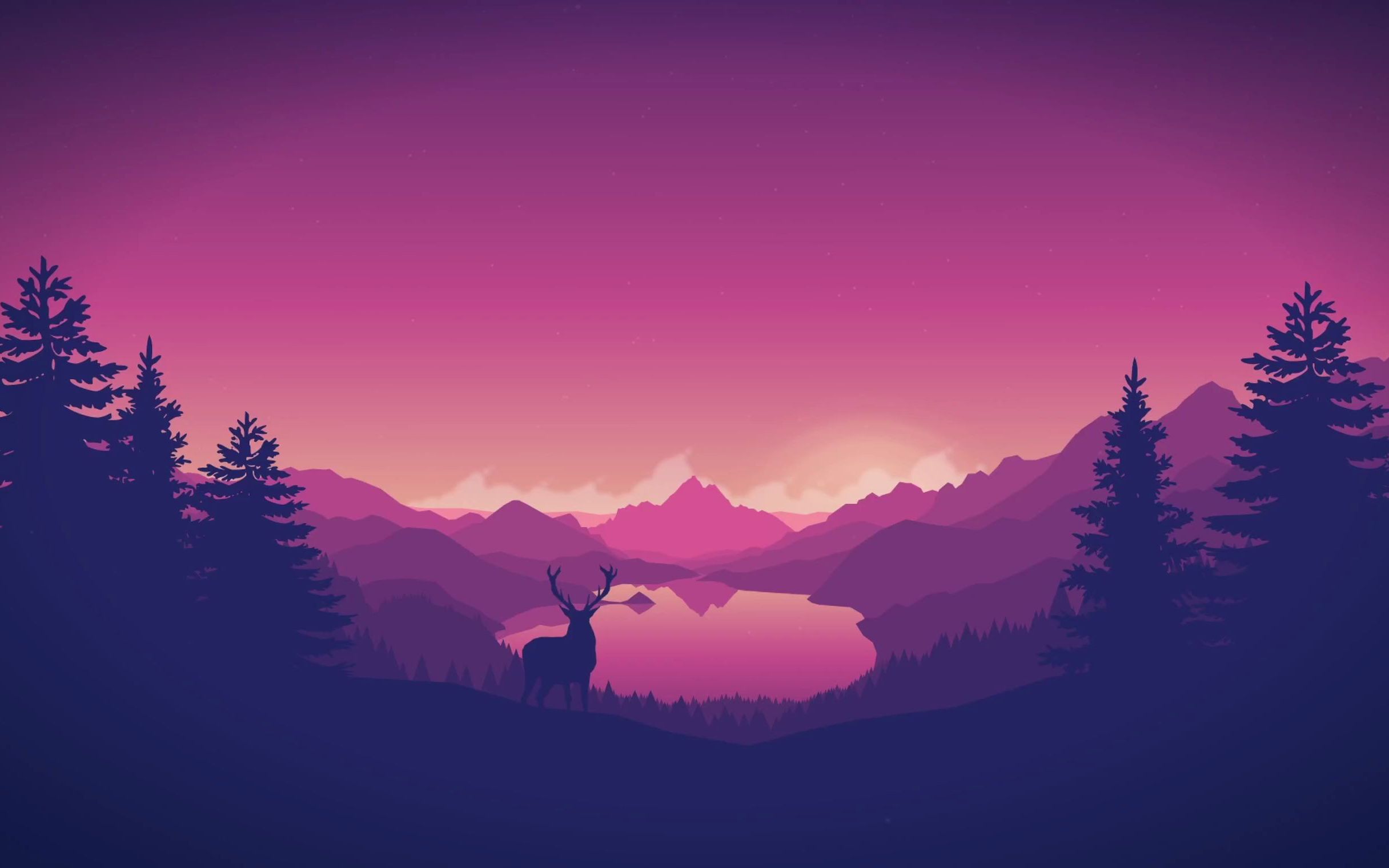 【带会员专享4k选项120帧】森中鹿--壁纸