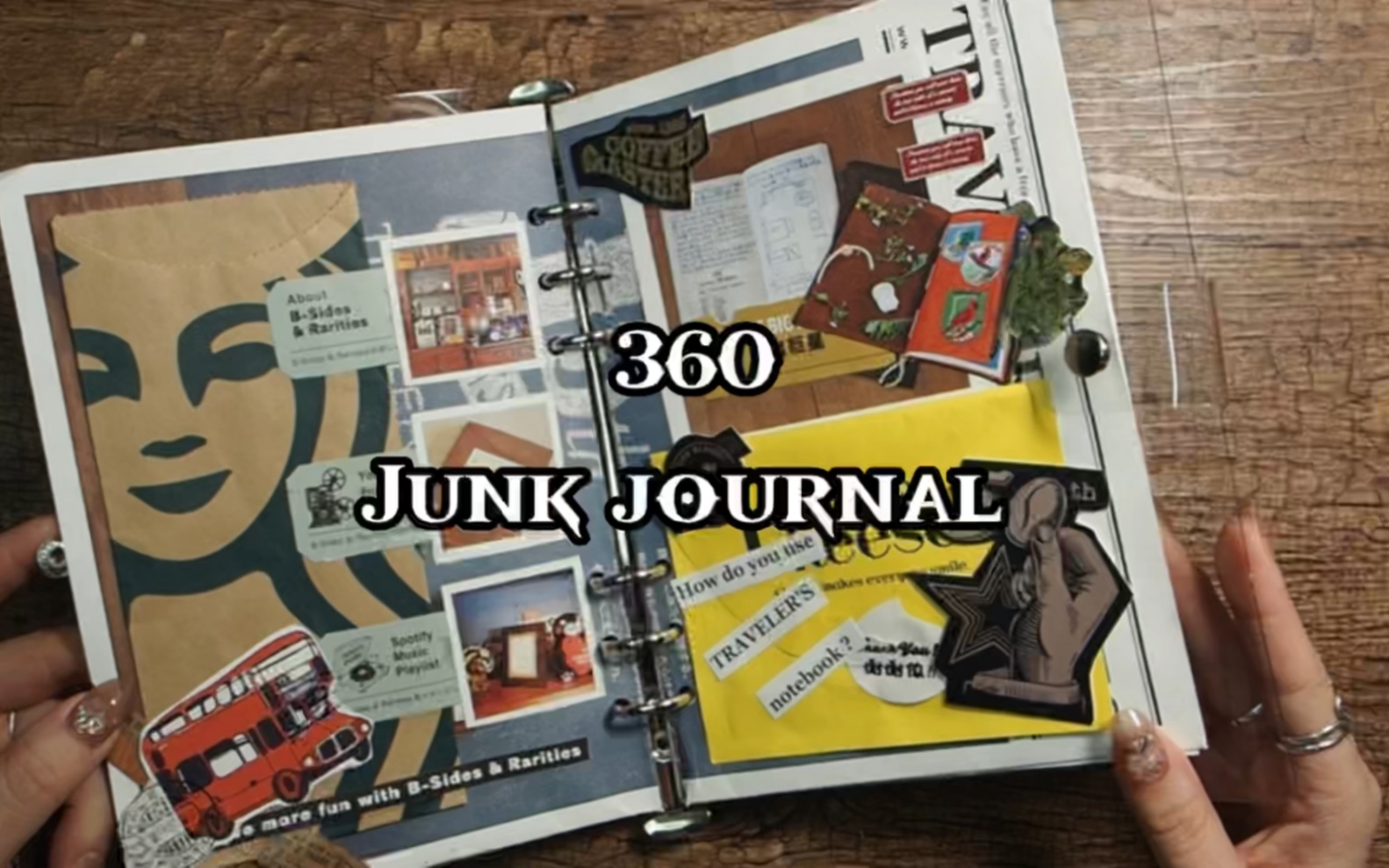 360期junk journal |生活碎片#艺术垃圾杂志#手帐日更挑战#废物利用#给你看看我的手帐#用垃圾做手帐哔哩哔哩bilibili