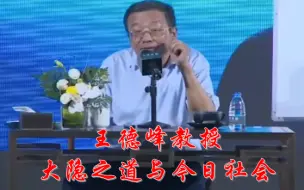 Descargar video: 王德峰教授讲座：大隐之道与今日社会（2022年9月）