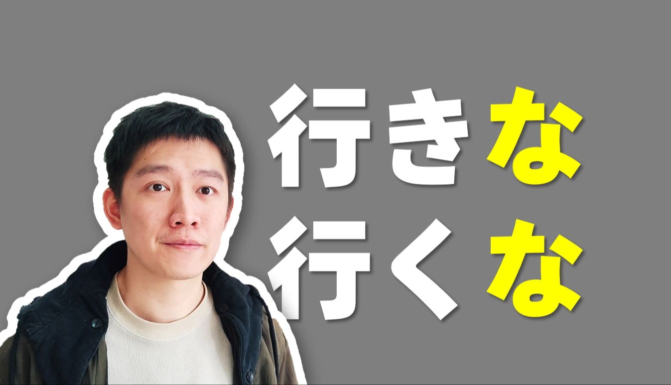 句尾的な一定表示禁止吗【此な非彼な】行きな和行くな有什么区别哔哩哔哩bilibili