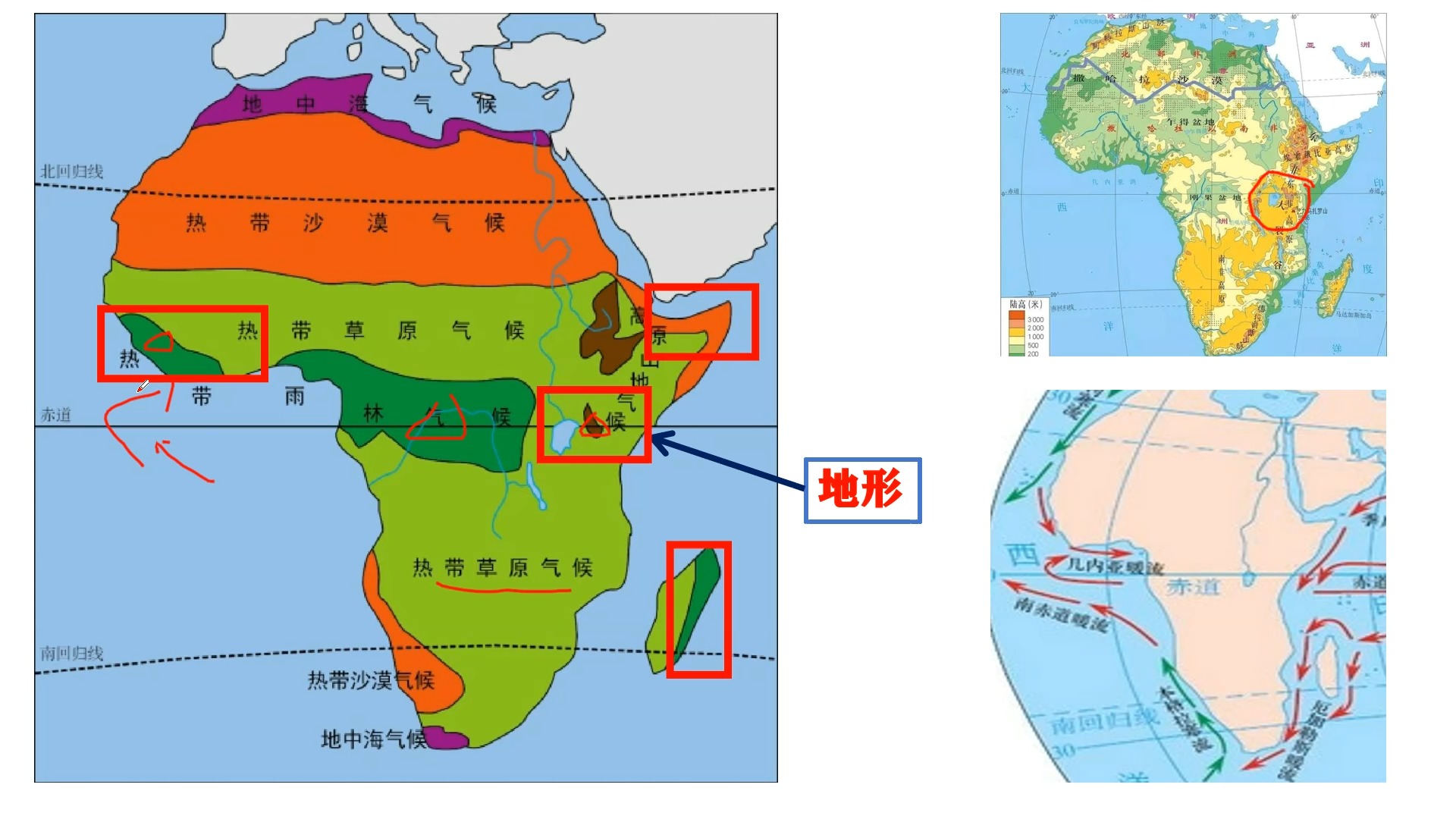 西亚北非气候分布图图片